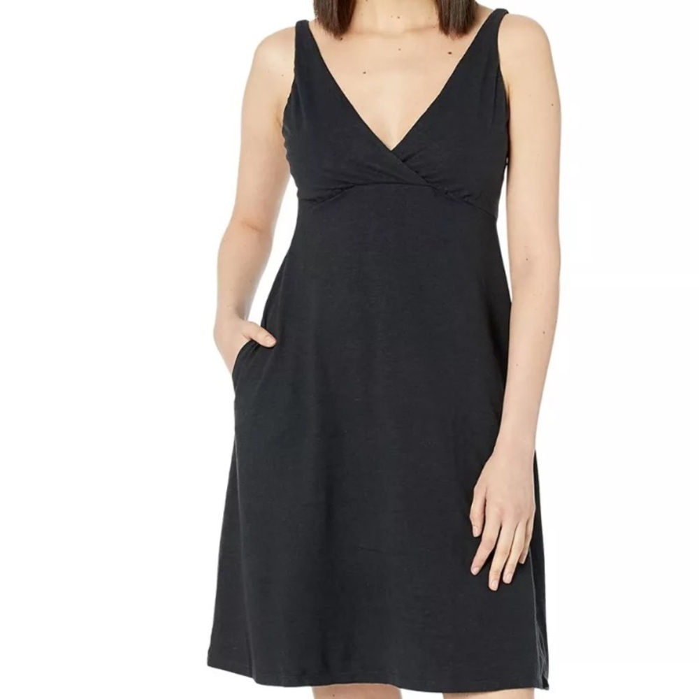 Prana June Lake Dress Black Size Medium